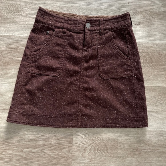 Woolrich Womens Skirt Sz 4 Brown Textured Wool Short Bottoms - Picture 5 of 11